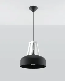 lampa-wiszaca-nad-stol-kuchennny-czarno-biala-sollux