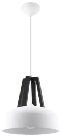 lampa-wiszaca-skandynawska-e27-bialo-czarna-sollux