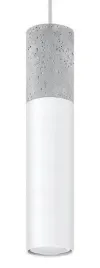 lampa-wiszaca-tuba-biala-z-betonowa-wstawka-sollux