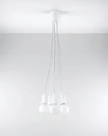 lampa-wiszaca-diego-biala-zwis-na-5-zarowek-sollux