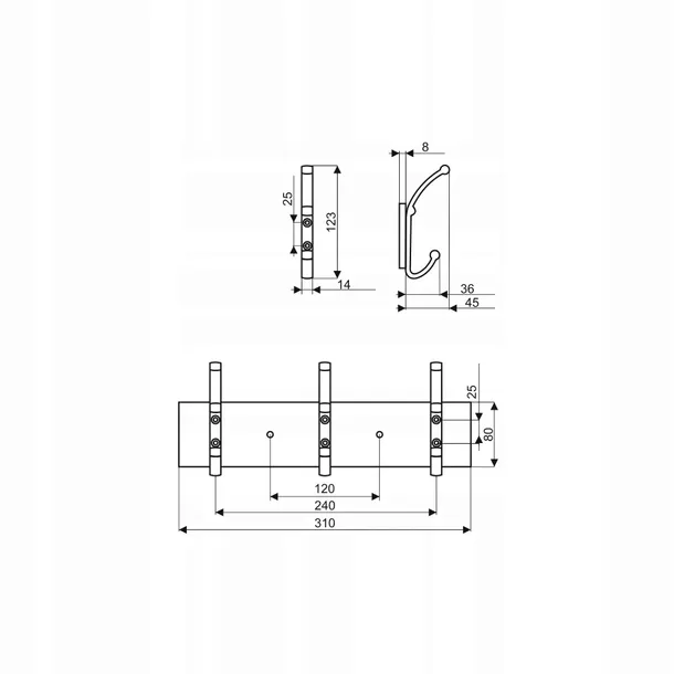 wieszak-scienny-aluminiowy-gamet-stan-nowy