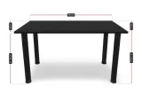 biurko-proste-basic-18mm-rgb-czarne-gamet-gratis-stan-nowy