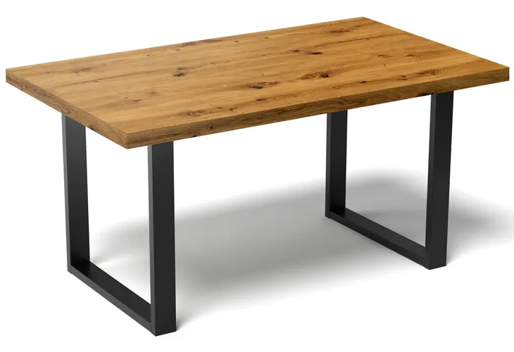 Stół Kuchenny do Jadalni Salonu Loft Dąb Lancelot Gruby Blat 36mm 135x65