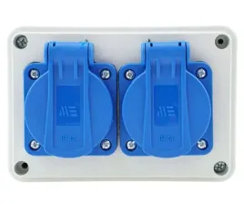 rozdzielnica-gniazdo-podwojne-natynkowe-puszka-2-x-230v-16a-niebieskie