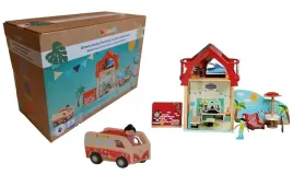 drewniany-domek-dla-lalek-plazowy-zestaw-17el