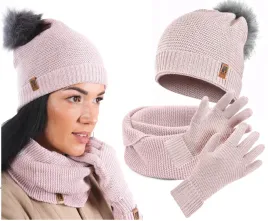 czapka-damska-zimowa-z-pomponem-komin-rekawiczki