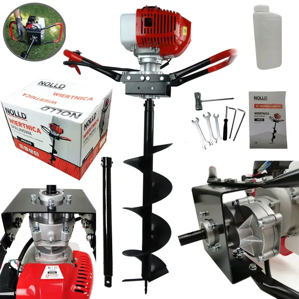 WIERTNICA GLEBOWA ŚWIDER SPALINOWY+ FI 25 CM + 50