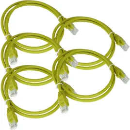 patchcord-u-utp-6-alantec-rj45-rj45-3m-zolty-x5