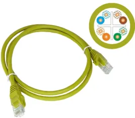 patchcord-u-utp-6-alantec-rj45-rj45-2m-zolty-x5