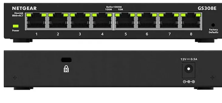 smart-przelacznik-8xgigabit-ethernet-plus-netgear-stan-nowy-waga-z-opakowaniem-0-5-kg