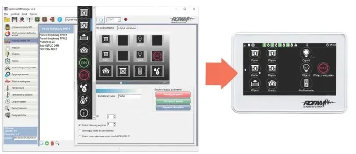 dotykowy-manipulator-tpr-4b-p-43-tft-wyswietlacz-lcd-led-touchpanel-ropam-stan-nowy-typ-alarmu-przewodowy