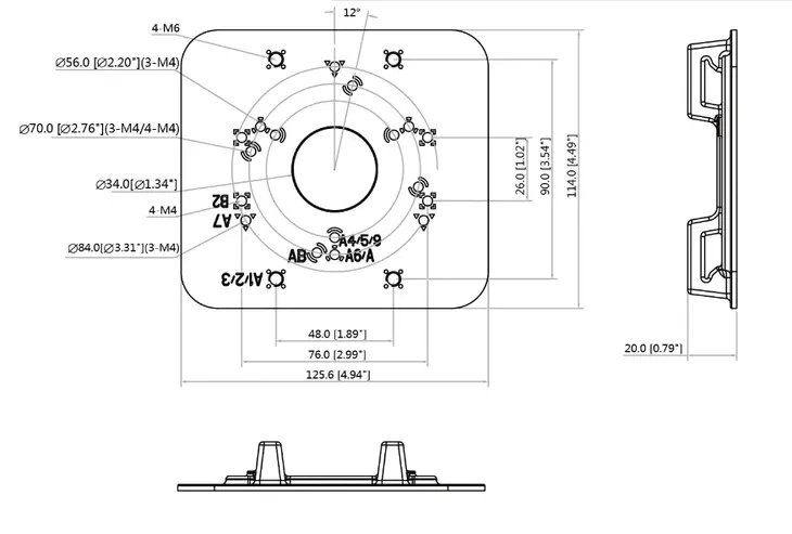 uchwyt-na-slup-bcs-asm-model-pfa152-e