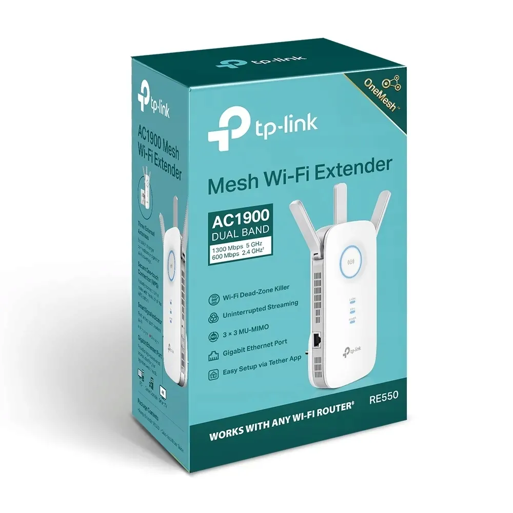 wireless-range-extender-wi-fi-tp-link-ac1900-re550-stan-nowy