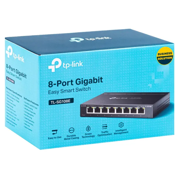 switch-8-portow-lan-duza-przepustowosc-stan-nowy-producent-tp-link