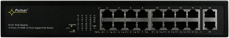 switch-pulsar-s116wp-18-portow-czarny-waga-z-opakowaniem-1-45-kg