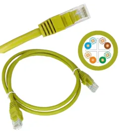 patchcord-u-utp-6-alantec-rj45-rj45-3m-zolty-x1