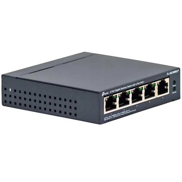 tp-link-tl-sg1005lp-desktop-switch-4-port-poe-stan-nowy-liczba-portow-5