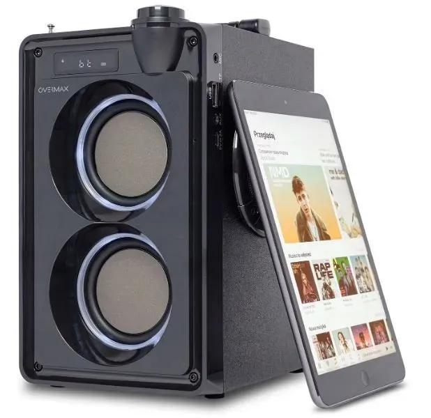 glosnik-bluetooth-overmax-fm-pilot-mocna-bateria-stan-nowy
