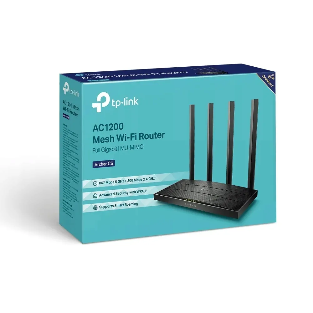 router-tp-link-archer-c6-czarny-stan-nowy