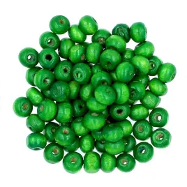 koraliki-drewniane-kula-drewno-zielony-6mm-50szt