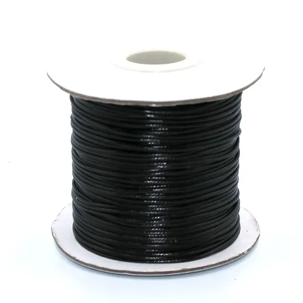 SZNUREK JUBILERSKI POWLEKANY SNAKE 1mm 2m TOPLIWY kolor czarny