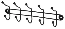 wieszak-scienny-5-ramienny-reczniki-ubrania-czarny