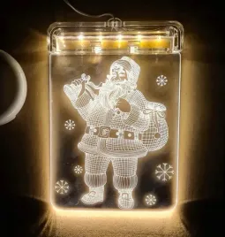 witraz-led-3d-na-okno-lampki-swiateczne-mikolaj