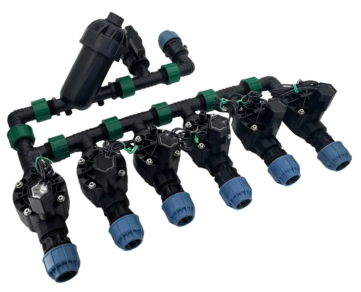 Kolektor Rain bird 6 sekcji HV 100 na rure pe 25 + FILTR + ODPOWIETRZNIK