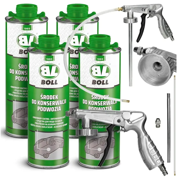 BOLL ZESTAW DO KONSERWACJI PODWOZIA 4x1L +PISTOLET