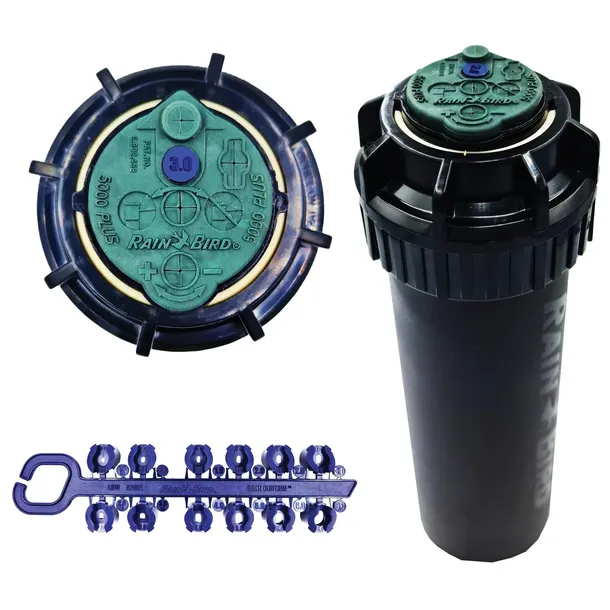 Zraszacz Wynurzalny Rotacyjny RAIN BIRD 5004+ 5004 PLUS DYSZE (7,6 - 15,2M)