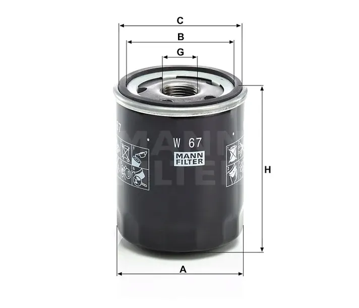 mann-filtr-oleju-w-67-stan-nowy
