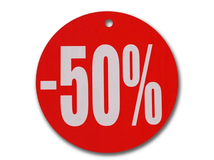 ETYKIETA OKRĄGŁA KÓŁKO FI 24CM -50% TABLICA CENA