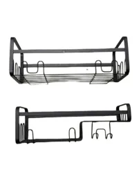 2x-organizer-scienny-czarny-laziekowy-bez-wiercenia-przylepny-do-sciany