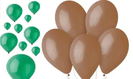 45x-balony-brazowe-zielone-balony-baloniki-dekoracja-kolory-zestaw-balonow