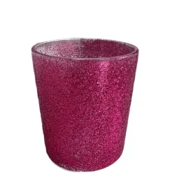 swiecznik-szklany-pokryty-brokatem-czerwony-stylowy-do-mieszkania-na-swieta