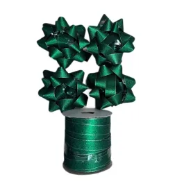 zestaw-4x-gwiazdki-wstazka-20m-na-prezenty-zielony-brokatowy-zestaw