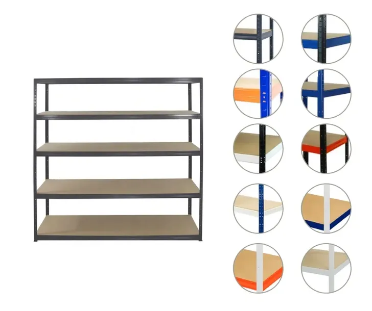 Regał metalowy regał magazynowy garażowy HELIOS premium 180x180x60 5x275kg