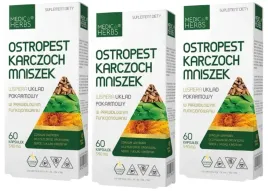 ostropest-karczoch-mniszek-medica-herbs-180kaps