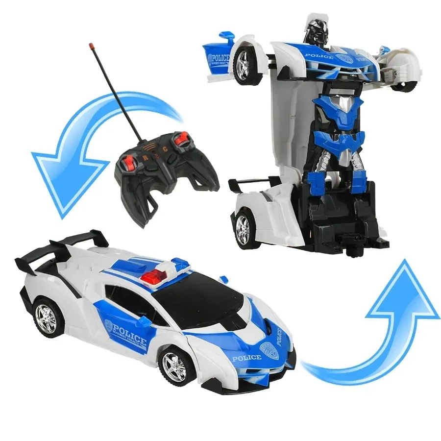 policja-auto-robot-2w1-transformacja-swiatla-pilot