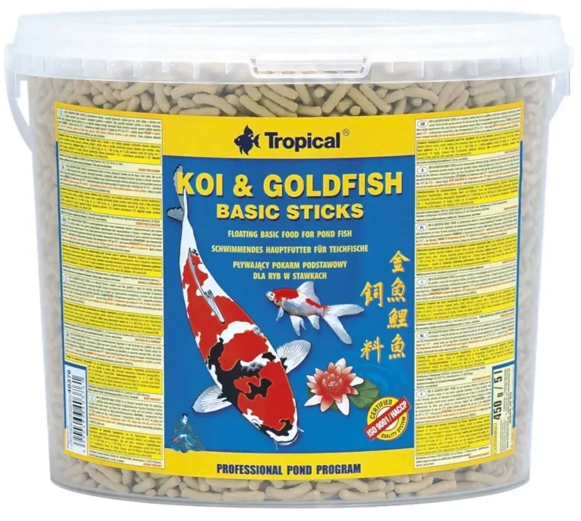 tropical-pond-koi-goldfish-basic-stick-5l-wiadro-stan-nowy