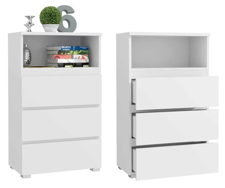 REGAŁ KSIĄŻKI BIUROWY NISKI 3SZ 65CM NEO 03 BIAŁY