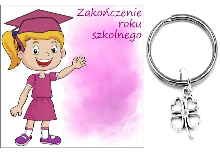brelok-koniczyna-zakonczenie-roku-szkolnego-klasa-stan-nowy