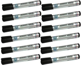 12x-marker-permanentny-pisak-mazak-flamaster-okragly-czarny-wodoodporny
