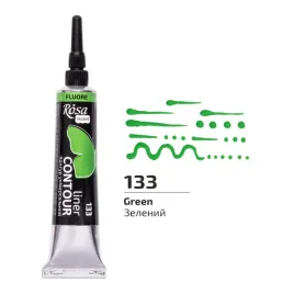 farba-akrylowa-konturowka-zielona-fluo-nr-133-20-ml-rosa-talent-koh-i-noor