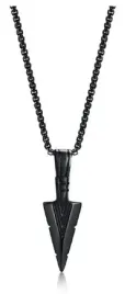 meski-desing-dlugi-naszyjnik-strzala-grot-gothic