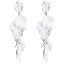 zlote-kolczyki-biale-wiszace-boho-listki