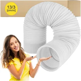 rura-do-klimatyzatora-przenosnego-waz-harmonijkowa-wzmocniona-biala-13cm-3m