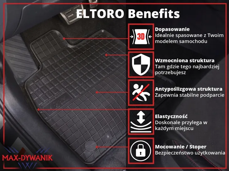 opel-combo-e-2018-dywaniki-guma-stan-nowy-waga-z-opakowaniem-4-28-kg