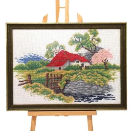 obraz-haftowany-recznie-krajobraz-z-domem-30x42-cm-dekoracja-handmade