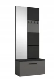 szara-garderoba-przedpokoj-81cm-lustro-panele-margo-iii-mr-5-kolorow